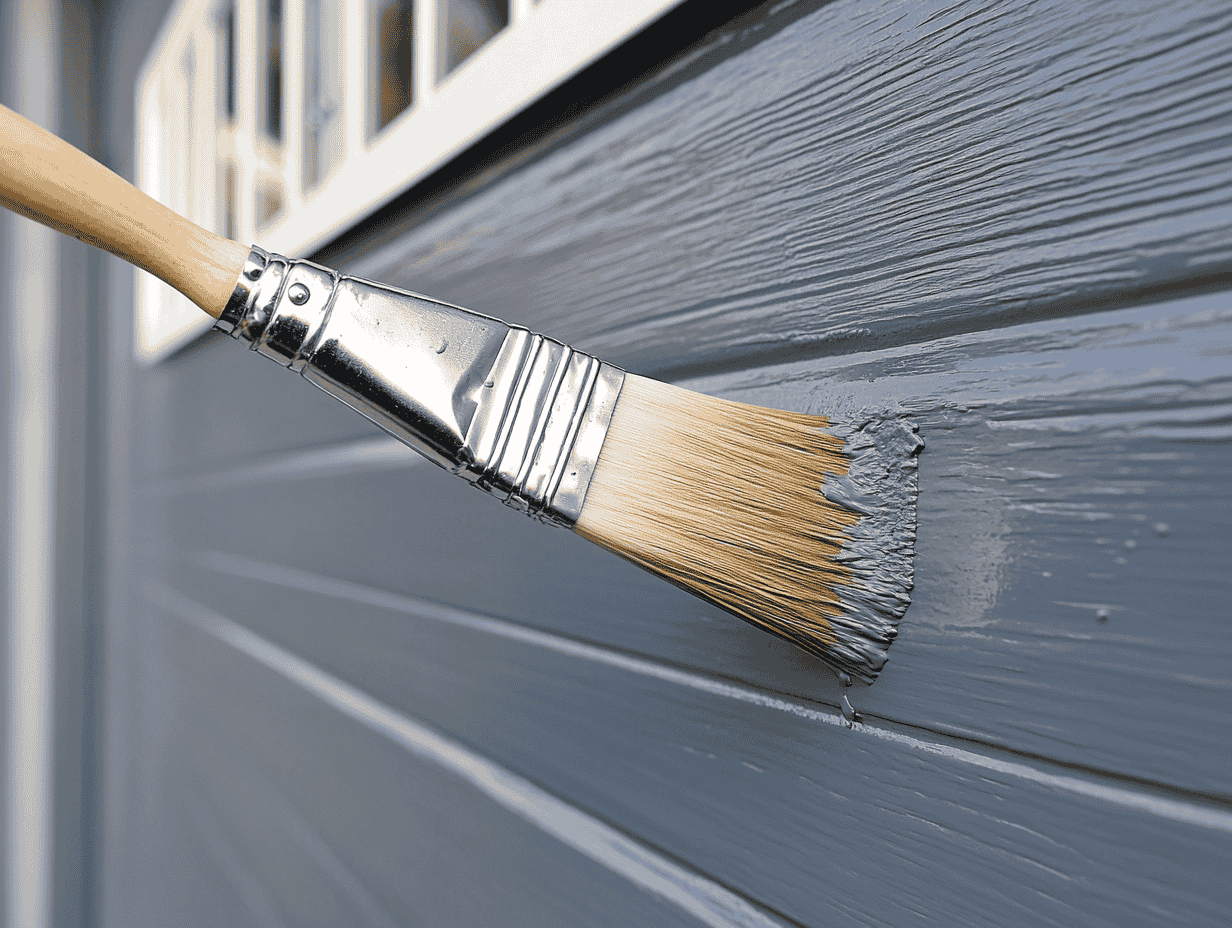 Section header: Painting the garage door