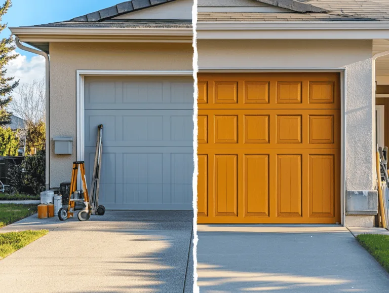 Post header: How to paint a garage door guide