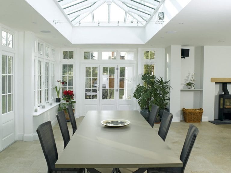 Pilkington Aktiv glass in a bespoke orangery