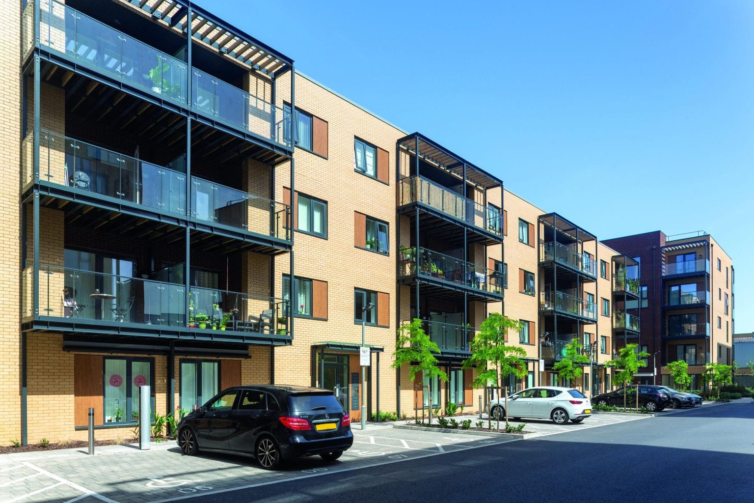Smart Systems Windows on a block of flats